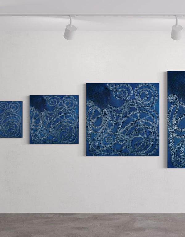 KRACKEN | framed giclee on canvas print