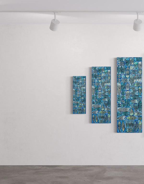 SARDINE TACKLE BOX | framed giclee on canvas print